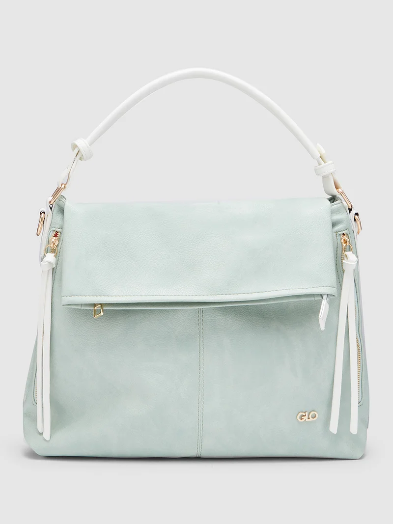 جلو باص Globus Women Mint Green Textured Hobo Bag